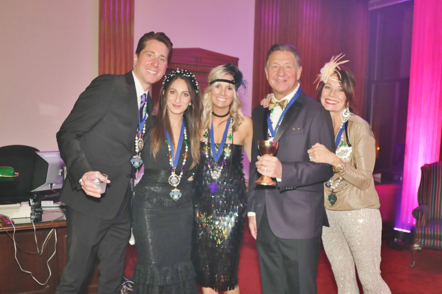 Drew Fekerko, Christina Salama, Sarah Hoertez, Bernie and Bernadette Federko